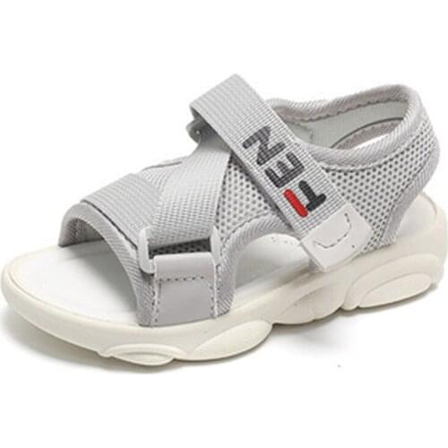 Baby Sandales été Nouveau 2021 Summer New Childrens Sandals Open-toed Beach Shoes For Boys and Girls Soft Sole Lightweight