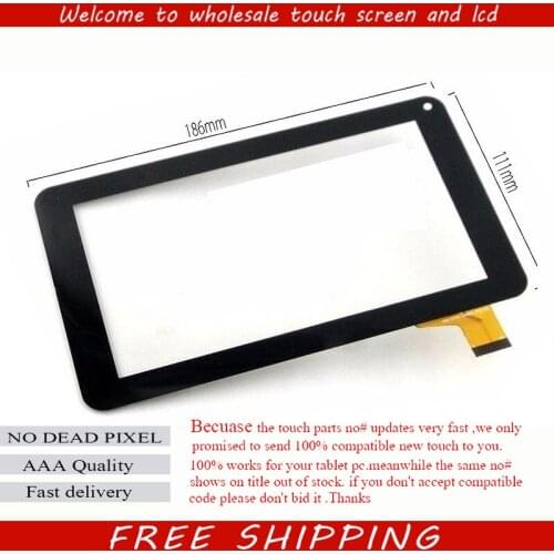 7" touch Screen Sunstech Tab727QC Touch panel Digitizer Glass Sensor Replacement Free Shipping