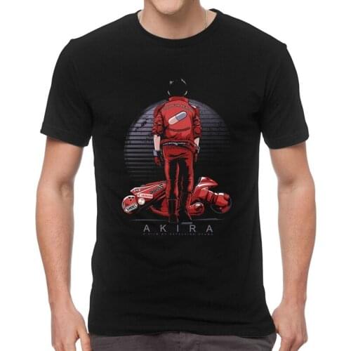 Highway Tetsuo Akira T-shirt Men Graphic T Shirt Short Sleeve Cotton Manga Shotaro Kaneda Anime Neo Tokyo Tshirt Tee Top