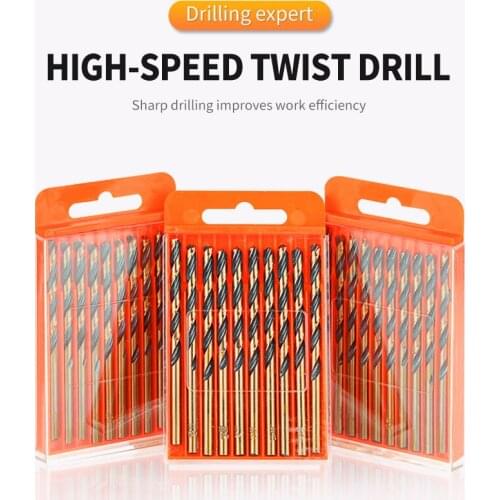 2.0MM-16MM 4341 Black And Yellow Twist High Speed Steel Drill Bit Set Suitable For Stainless Steel, Iron, Aluminum, Wood, Etc