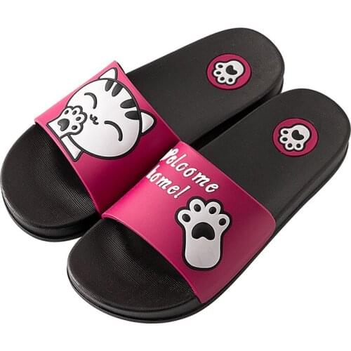 Slipper female non-slip couple bath soft bottom cute home male fashion cartoon home bathroom men slippers house slippers