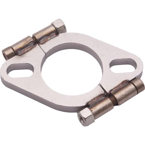 2'' Universal Mild Steel Flange Exhaust Pipe 2 bolt oval Cat Back Header