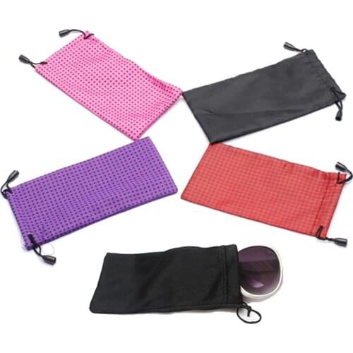 1Pc waterproof Pouches for Sunglasses Soft Cloth Dust Pouch Optical Glasses Carry Bag Durable Dustproof plastic sunglasses pouch
