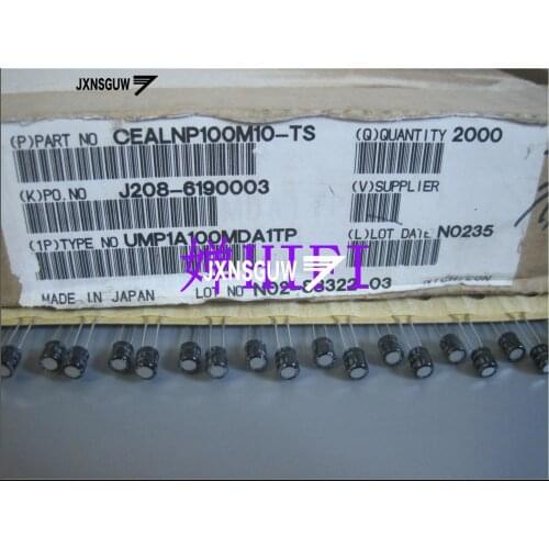 20PCS NICHICON BP 10V10UF 4X5MM 10UF 10V original audio electrolytic capacitor 85 degrees 10uF/10V UMP1A100MDA1TP