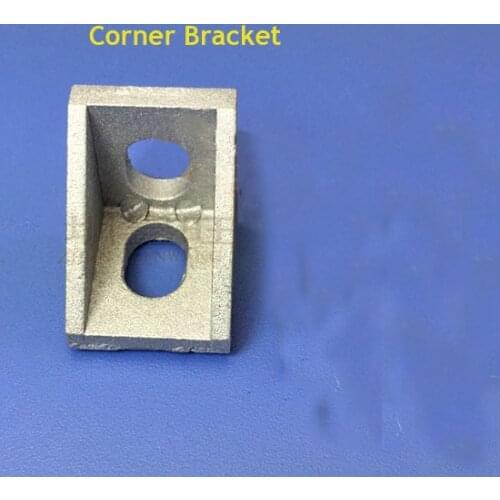 30pcs 2020 Bracket Corner Fittings angle aluminum 17*20*20mm corner bracket fastener for EU standard 2020 aluminum profile