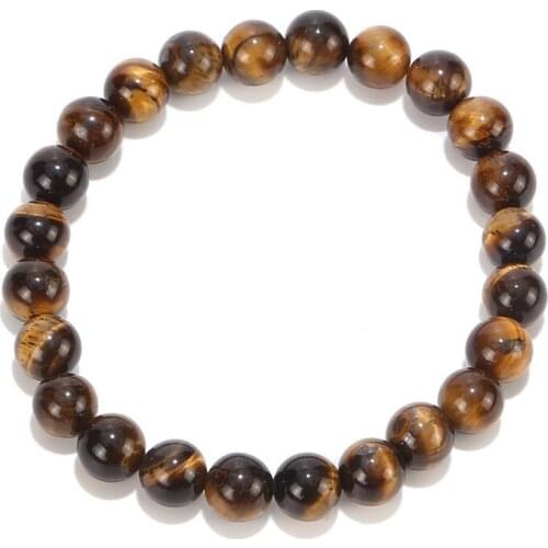 8 Style Top Quality Tiger Eye Chakra Yoga Bracelets For Women Volcanic Lava Stone 8 mm Beads Bracelets Men Jewelry Trendy Gifts