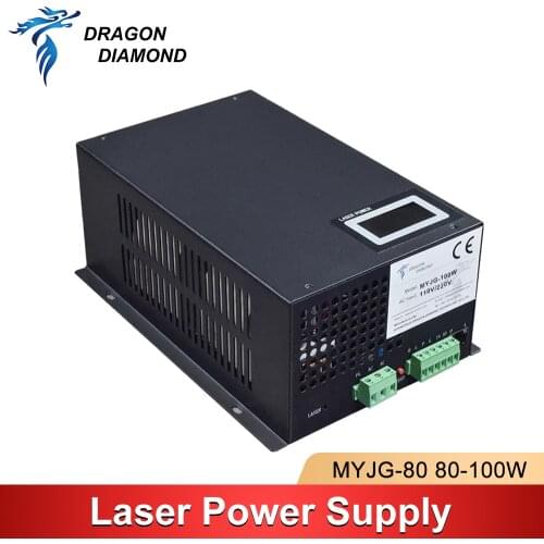 Dragon Diamond 80W-100W Co2 Laser Power Supply For Co2 Laser Engraving and Cutting Machine MYJG Series