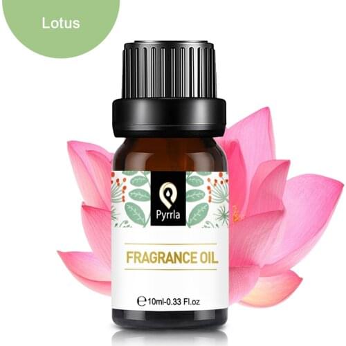 Pyrrla 10ml Lotus Flower Fruit Essential Oil Relieve Stress Fragrance Oil For Aromatherapy Diffusers Strawberry Black Orchid