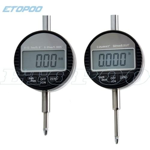 0.001mm Electronic Micrometer 0.00005" Digital Micrometer Metric/Inch Range 0-12.7mm/0.5" Dial Indicator Gauge With Retail Box