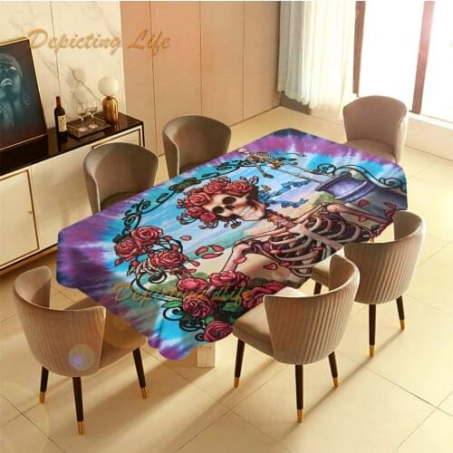 Grateful Dead Table Cover for Kitchen Dining Party Home Decor Indoor outdoor Tablecloths