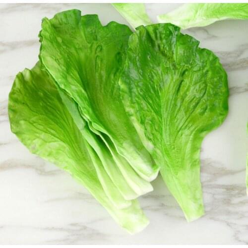 Artificial Vegetable Lettuce Leaves Simulation Fake Lifelike For Home Party Kitchen Festival Decoration
