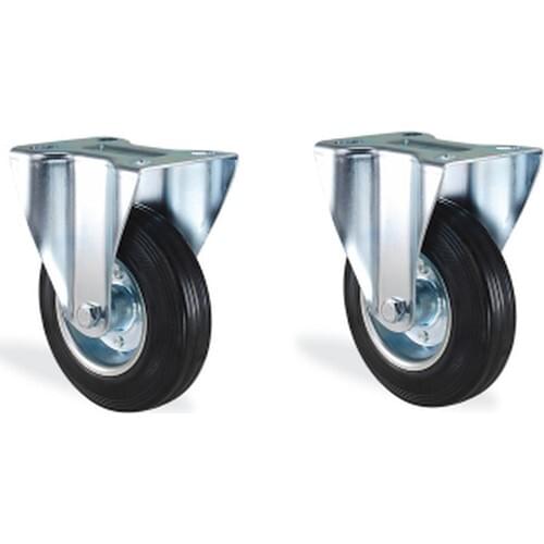 Wedge Sheet Cant Over Filling Rubber Bushing Fixed Wheel 125 mm x 2 Pcs