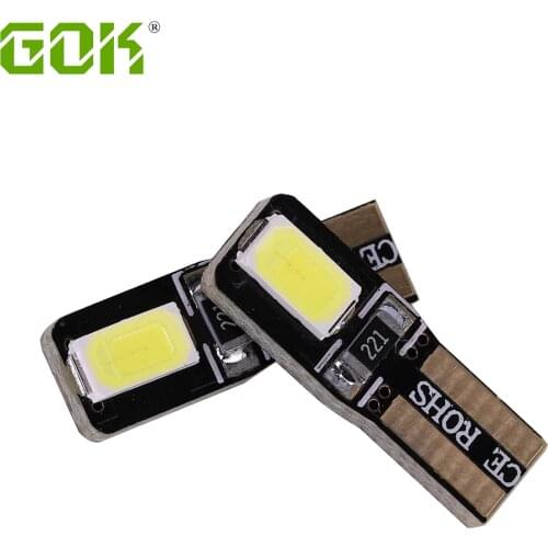 10pcs T5 58 74 286 W1.2W Super Bright 5730 LED Wedge Dashboard Gauge Lamps Car Warning Indicator Instrument Cluster Lights Bulb