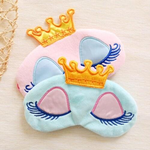 Cotton Eye Mask Sexy Queen Crown Sleepwear Eyeshade Soft Portable Travel Eye Patch 2020 New Fashion Pyjama Accessory