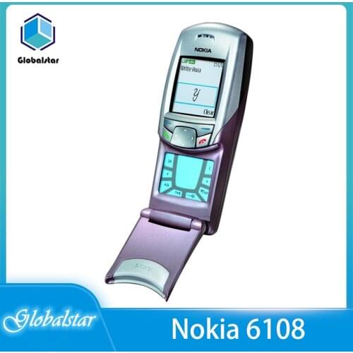 Nokia 6108 refurbished mobile phones Original Unlocked GSM 2G Cheap Good Quality Cell Phone refurbished Free shipping