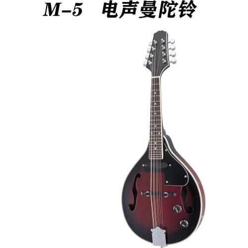 8-String Paulowni Sunburst Musical Instrument with Rigid Electric Mandolin
