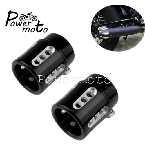 Custom 1-3/4" Exhaust Tip Cafe Racer Silencer Tail Pipe Cap for Harley Chopper Bobber Scrambler Triumph XS650 CB500