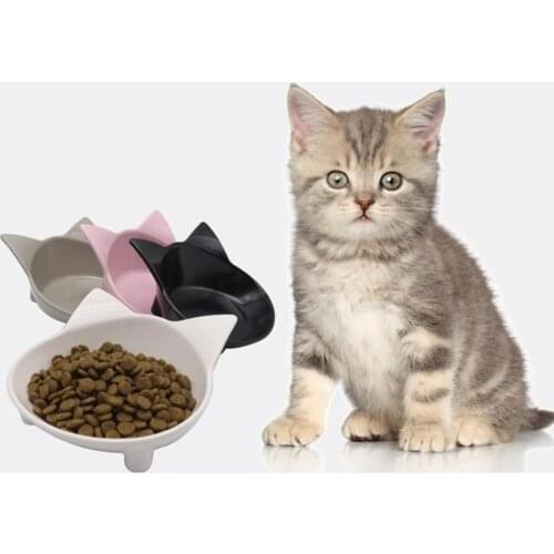 New Cat-Shaped Pet Cat Single Bowl Cat Food Bowl Anti-Slip Multi-Purpose Pet Feeding Bowl Cat Water Bowl Pet Household Supplies