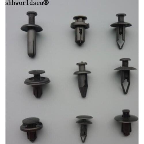 Shhworldsea 100 X Car Auto Plastic Push Type Rivet Retainer Fastener Bumper Clips For Mazda For Ford