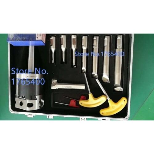 Precision NBH2084 8-280mm Boring Head System+MT4 (B) M16 Holder+8pcs 20mm Boring Bar Boring rang 8-280mm+30pcs boring inserts