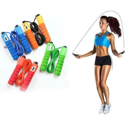 Fast Speed Counting Jump Rope Handle Skipping Sports Fitness Aerobic Jumping Exercise Non-Slip Handle Lose Weight Jump Rope