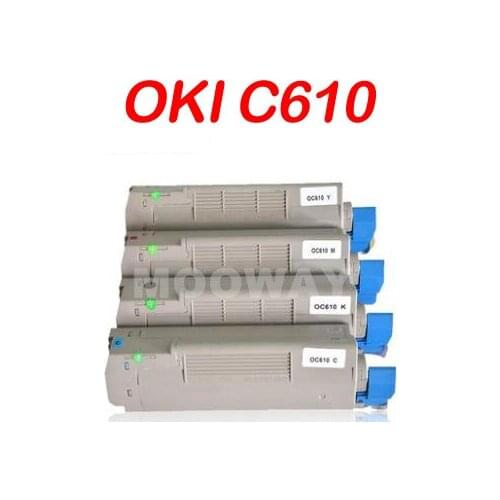 Compatible toner cartridge for OKI C610 C610dn C610cdn 8K 6K EUR ASIA Version toner cartridge