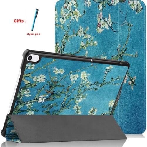 Smart Case For Dtab Compact D-41A Tablet PU Leather Funda Smart Cover Coque With Automatic sleep function +Pen