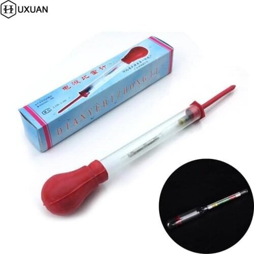 1.1-1.3 Suction Type Tool Battery Hydrometer Measuring Lead Flooded Densitometer Tester Acid Electrolyte Colored Zone Storage