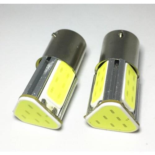 2pcs p21w ba15s 1156 led rear Turn signal lamp 4 COB White red car led Auto Brake light Bulbs parking Reverse Tail Light 12v