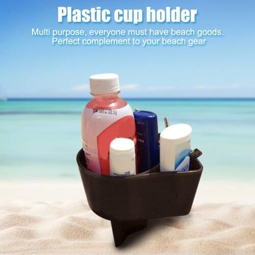 2pcs Beach Cup Holder Plastic Drink Stand Durable Sand Spike Bottle Mount Stand Tray Portable Outdoor Swimming Accessories
