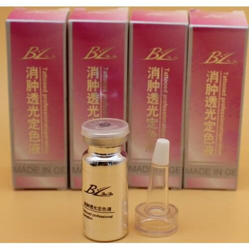 24 Pcs Permanent Makeup Swelling translucent liquid fixative After Tattoo Operation For Eyebrow Lips Eyeline Assistence Liquid