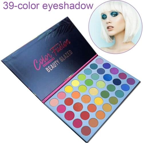 39 Color Beauty Glazed Eyeshadow Pallete Makeup paleta de sombra Shimmer Matte Glitter injections Eye Shadow Pallette