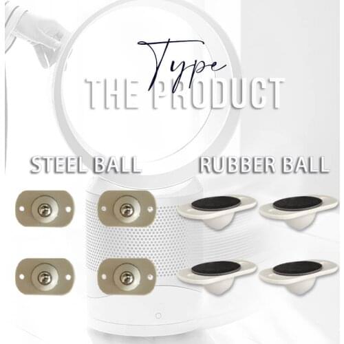 4pcs Self Adhesive Casters For Storage Box Portable Universal Wheel Rollers For Furniture Bottom Mobile Noiseless Casters Pulley