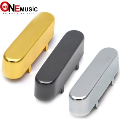 5PCS Brass Electric Guitar Neck Pickup Covers/Lid/Shell/Top Guitar parts Chrome Black Gold for Choose