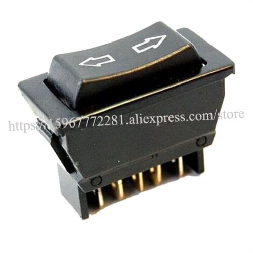 50PCS Rocker Switch Auto glass window switch ASW-01 window lift switch 12V 20A reset on both sides 10A DC30V DPDT 5P