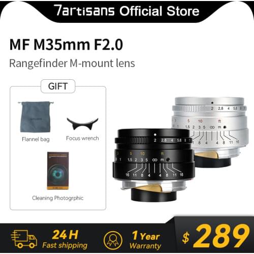 7 artisans 35mm f2.0 Large Aperture paraxial M-mount Lens for Leica Cameras M-M M240 M3 M5 M6 M7 M8 M9 M9P M10 Free Shipping