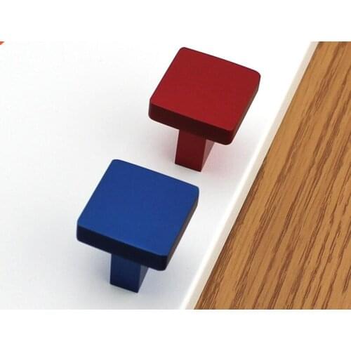 Color handle modern Rose Red Rose blue wardrobe cupboard door handle drawer handle cabinet drawer handle hole Furniture Hardware
