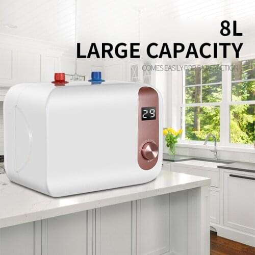 MINI storage type domestic water heater, kitchen dishwashing quick-heat type upper/lower water heater 8L