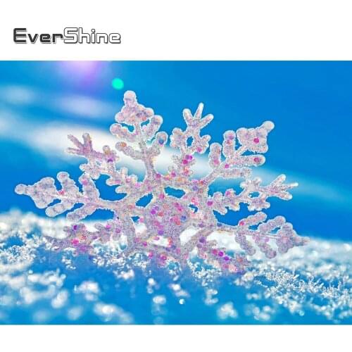 EverShine diamond Painting New 2019 Snowflake Diamond Embroidery Full Set Picture Rhinestone Diamond Art Landscape Cross Stitch