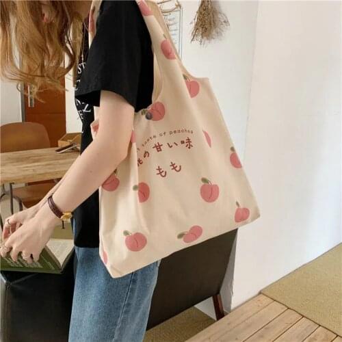 Retro Literary Canvas Bag Women Shoulder Bag Leaf Harajuku Cotton Shopping Bag Shopper Ladies Reusable Hand Bags Tote Bags