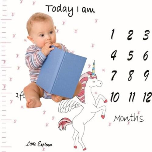 Creative Baby Birthday Full Moon Photo Background Cloth Photography Blanket Kids Birthday Baby Shower Party Supplies