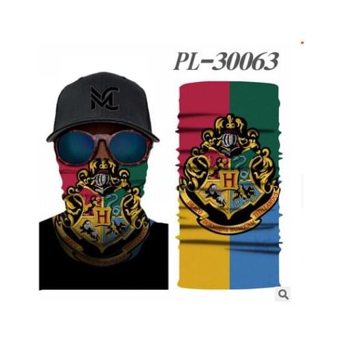 Harri Film and Television Face Mask Potters Cartoon 3D Camouflage Digital Printing Seamless Scarf