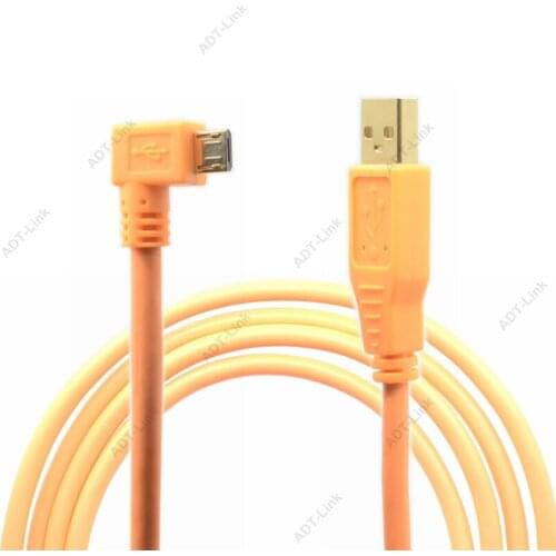 USB 2.0 Micro Cable micro USB Camera 90 Degree Angled cable 3m/5m/8m For Song A9 a7m2 a7r2 a7s2 a7r3 a7m3 RX1R RX100 Micro USB
