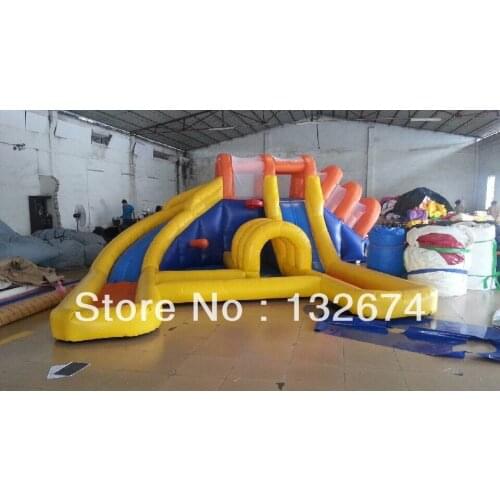 Indoor Playground Slide Inflatable Water Sliding Pond