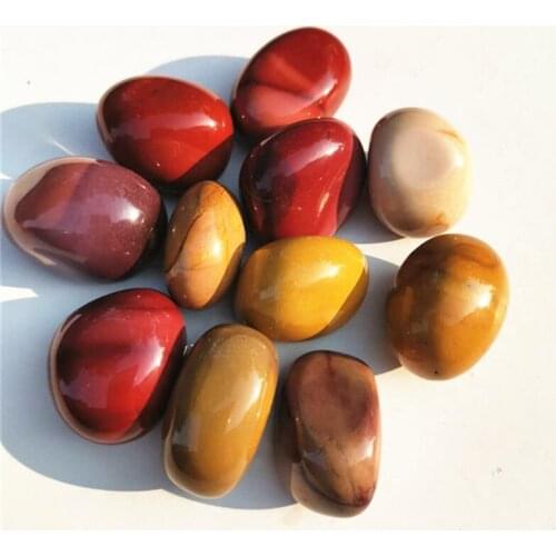 Natural gemstone egg yolk stone tumbled crystal stone for garden decoration