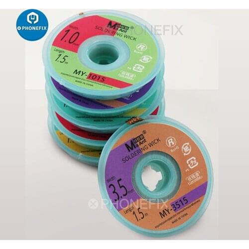 MaAnt Low Residue Soldering Wicks BGA Desoldering Braid Solder Wicks Wire Welding Remover Copper Wire for Phone PCB Repair Tools
