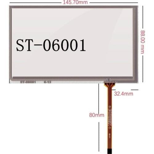 New 6 "touch screen TM060RDH01 TM060RDH04 LCD Car DVD handwritten screen screen 145.7*88mm