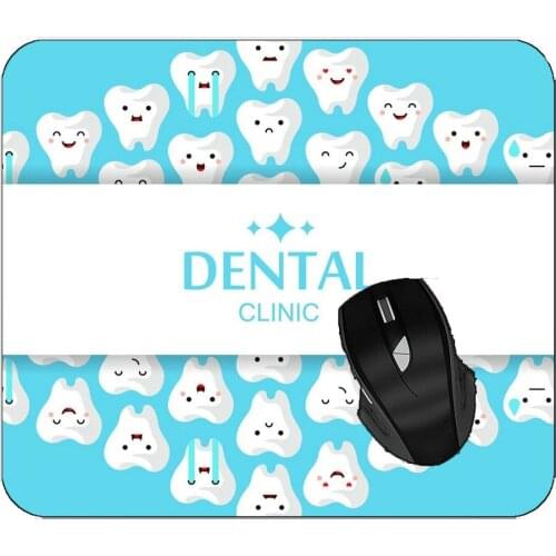 Office Mouse Pad Teeth White And Clean Non-Slip Rubber Mousepad