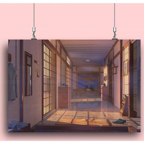 HD Prints Corridor Canvas Painting Wall Art Modular Sunset Sunshine Poster Modern Home Decor Anime Bedside Background Pictures