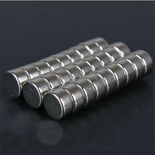 50PCS D10mm*5mm pull force 1.8KG strong neodymium NdFeB permanent magnet
